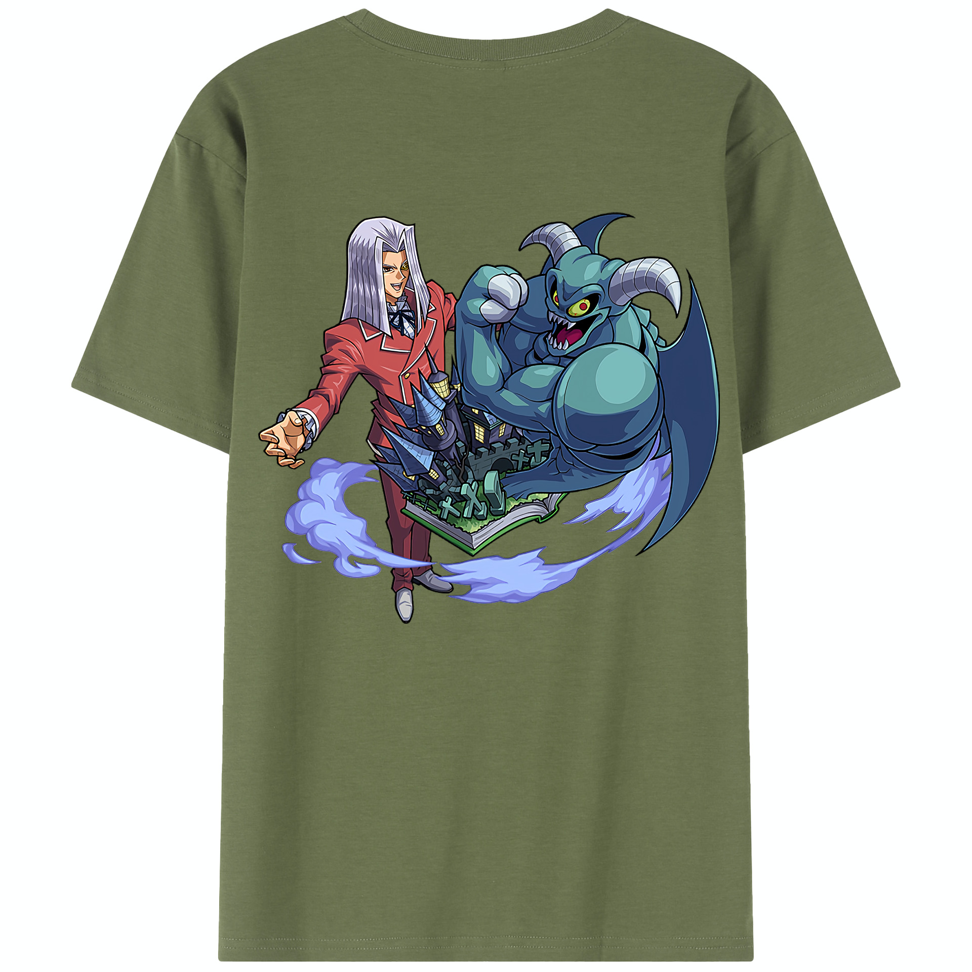 （画像用） 遊☆戯☆王 Yu-Gi-Oh! 綿100％半袖Tシャツ（背面プリント）